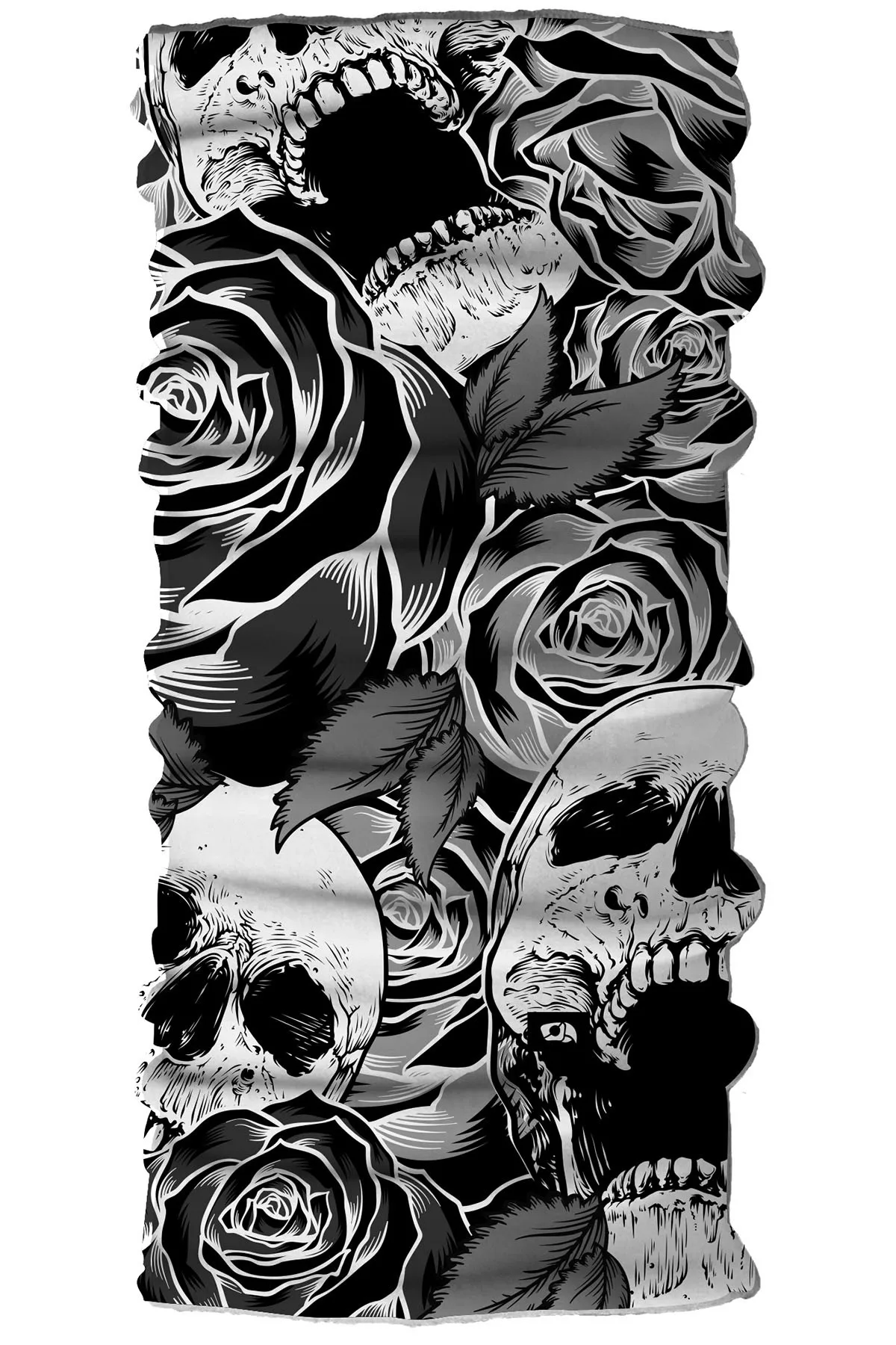 Skulls and Roses Bandana Face Mask, Multipurpose, Hat, Face Mask Adults Anti Bacterial