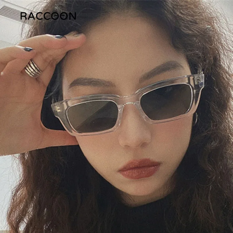 2021 New Women Rectangle Vintage Sunglasses Brand Designer Retro Points Sun Glasses Female Lady Eyeglass Cat Eye Driver Uv400