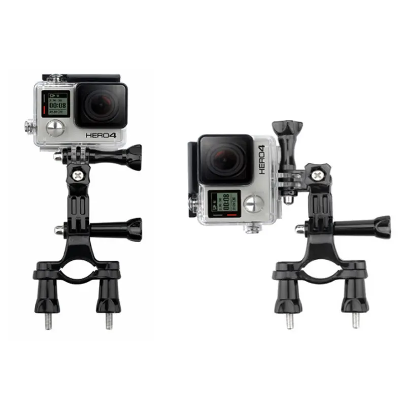 دراجة المقود حامل كاميرا ل GoPro بطل 10 9 8 7 5 الرياضة عمل كاميرات دراجة مقاعد جبل قوس حوامل اكسسوارات