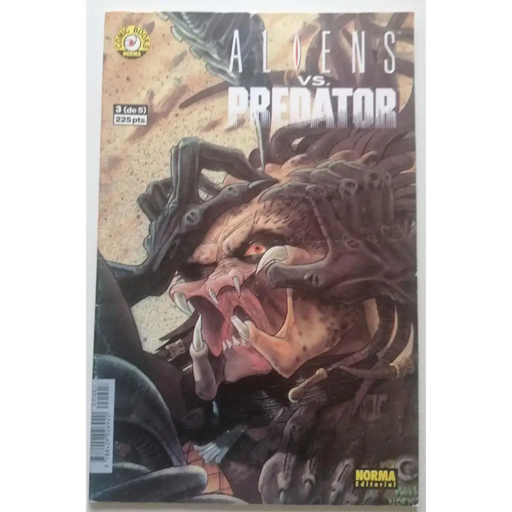 ALIEN VS Predator No. 3 of 5, EDITORIAL standard, year 1992, author PHIL NORWOOD, COMIC BOOK, TEBEO in Spanish, COLOR, in good condition, MINI series