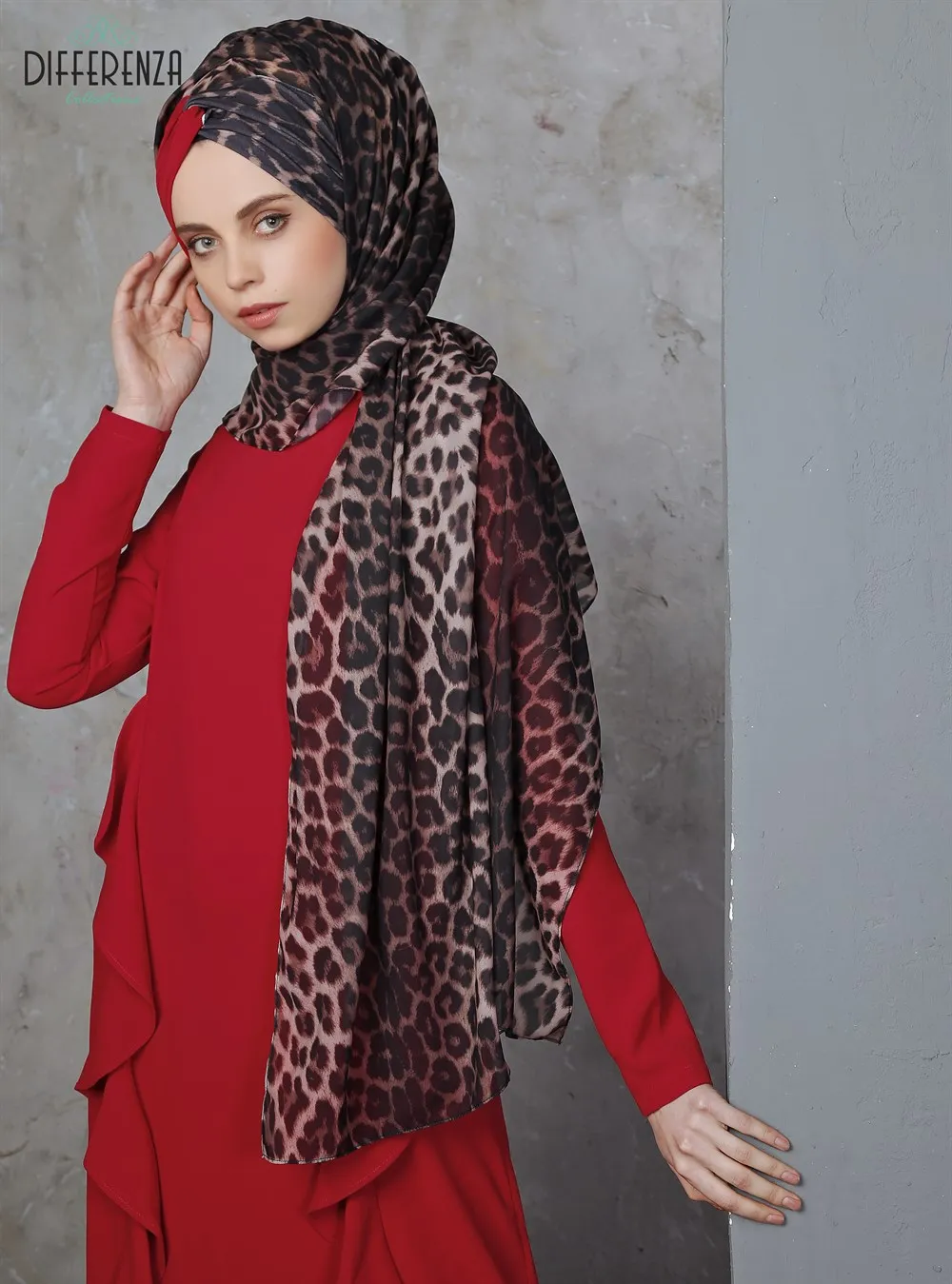 Hijab Turban Shawl Headscarf Female Head Wraps Chiffon Leopard Muslim Clothing For Women Islamic Clothes accessory Abaya وشاح