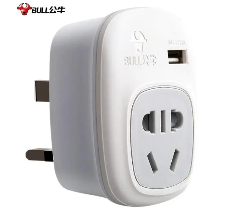 Đô GN-L01E Anh Du Lịch Trung Quốc Chuyển Đổi Ổ Cắm Chuyển Đổi Cắm Anh Điện AC Adapter Cắm USB