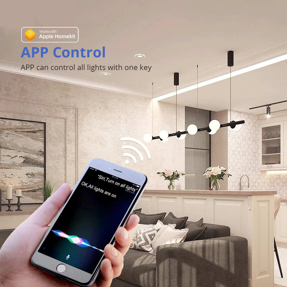 Benexmart Smart Homekit WiFi GU10 Smart LED Light Bulb RGBCW Dimmable Lamp Alexe Siri Voice Control Color Change 5W Spotlighting