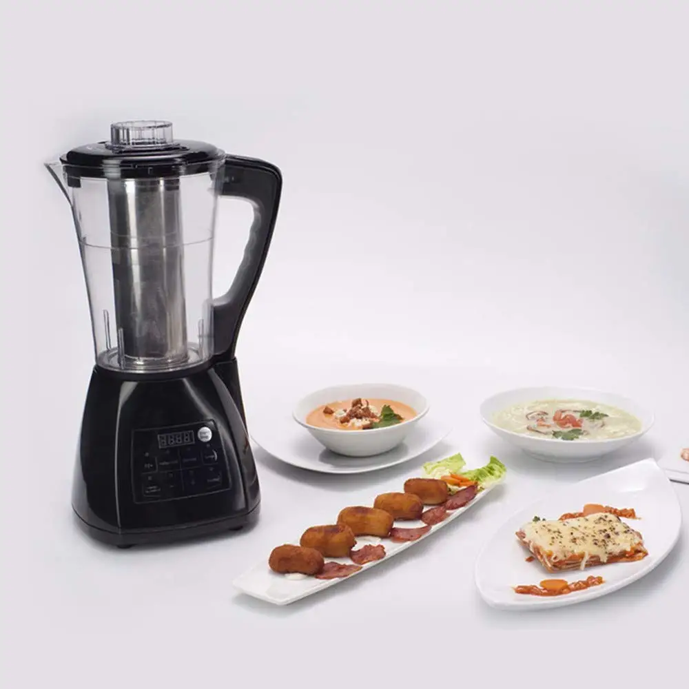 NewChef-Batidora de Vaso Programable de 1.7L con Menús Preconfigurados, 5 Velocidades, Temperatura Ajustable hasta 120º