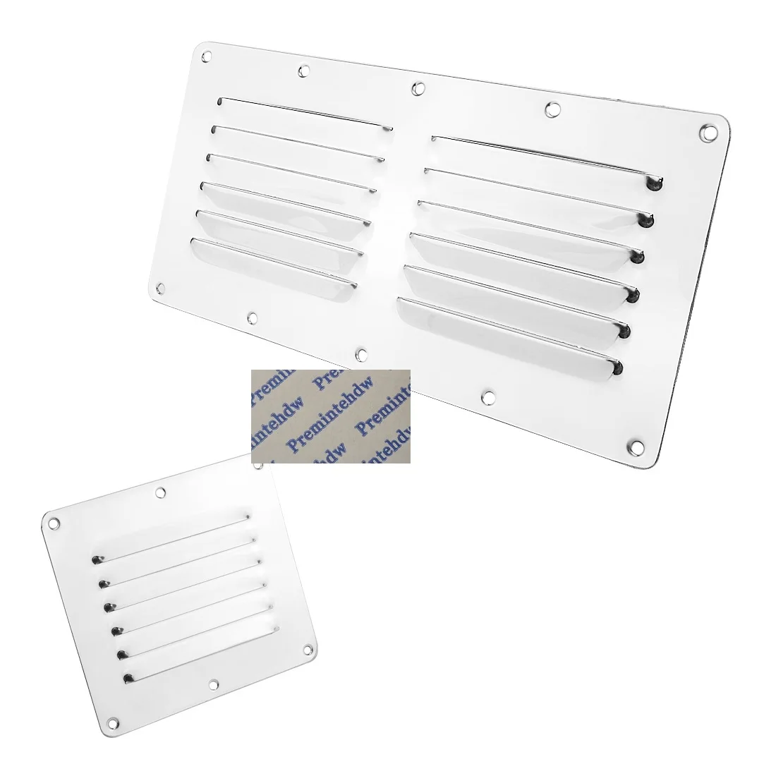 Marine Grade Stainless Steel 316 Boat Yacht RV Square Rectangle Air Vent Louver Grille Cover