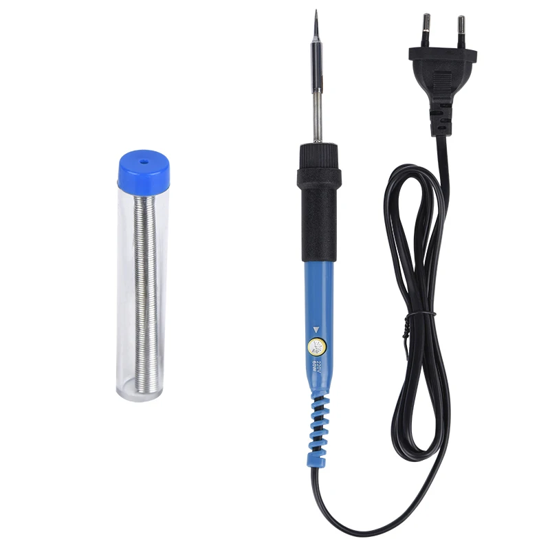 JCD-Kit de soldador eléctrico 14 en 1, herramientas de soldadura de temperatura ajustable, puntas de soldadura, bomba desoldadora, herramienta de soldadura