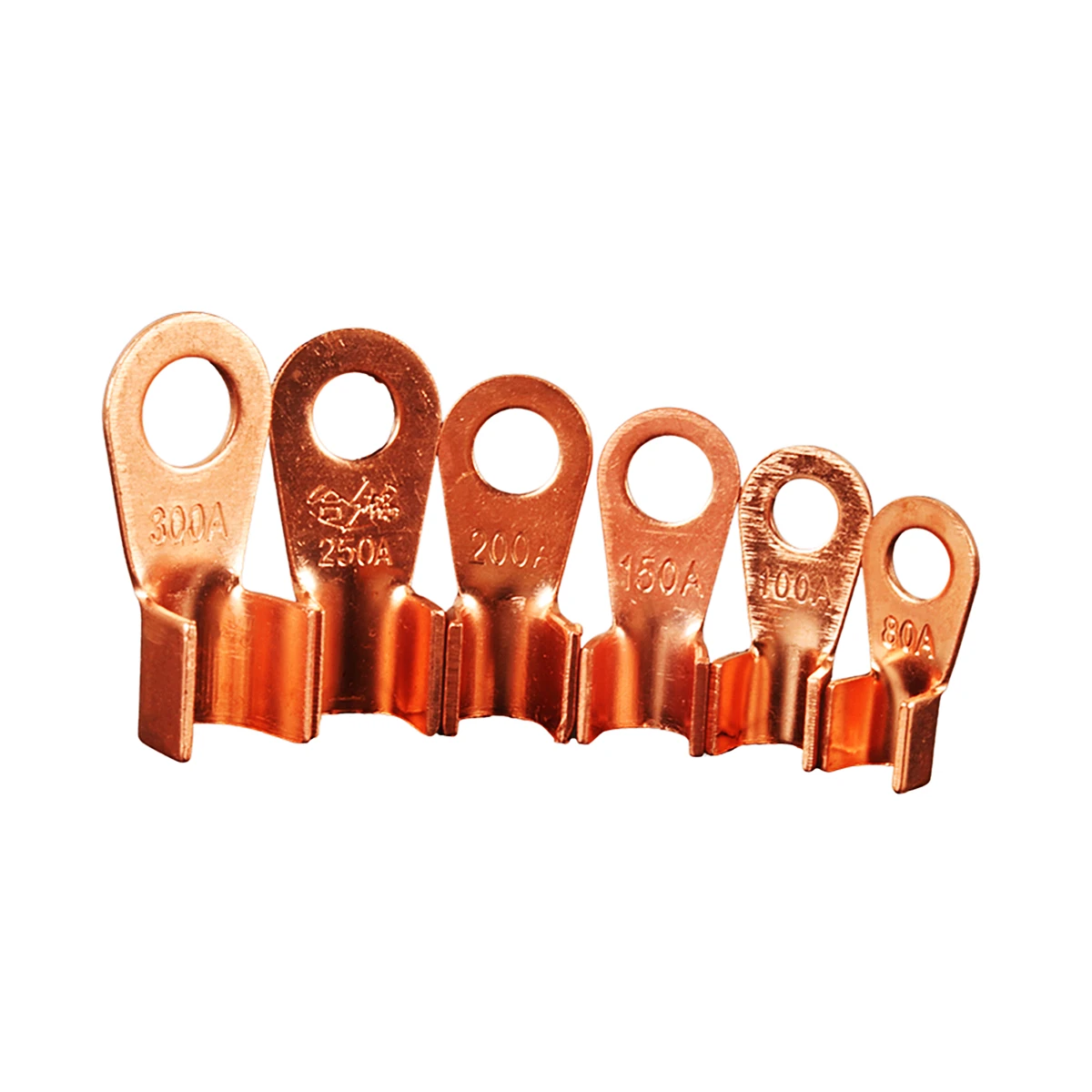 5/10/25PCS Terminal OT Series 10 20 30 40 50 60 80 100 150 200A Splice Wire Copper Shape Circular Naked Cable Connector Open Lug