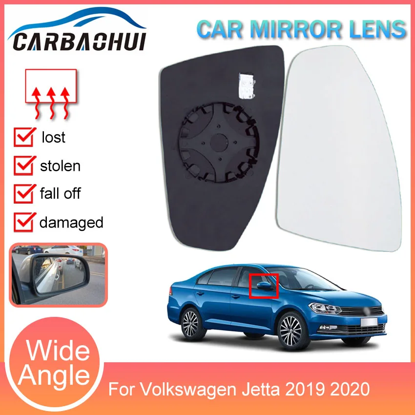 Heating Outside Rearview Mirror Glass Side mirror Lens For Volkswagen Santana 2009 2010 2011 2012 2013 2014 2015 2016 2017