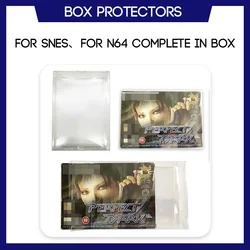 Box Protector For SNES For N64 CIB Complete In Box Games Custom Made Clear Plastic Case