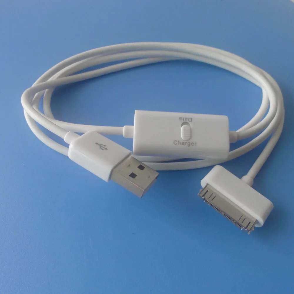 30 Pin USB Cable for iPhone 4S 4 S 3GS iPad 1 2 3 iPod Nano iTouch Charging Data Sync Wire Spilitter Charger Cable Adapter Cord