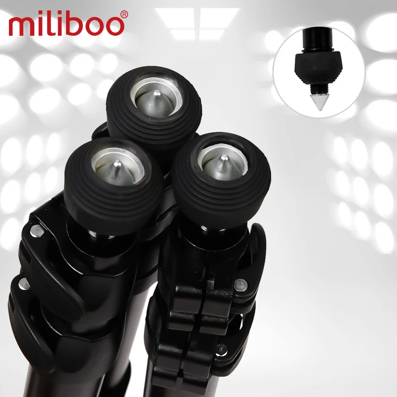 miliboo MTT701A Portable Aluminium tripod for Professional Camcorder/Video Camera/DSLR Tripod Stand,with Hydraulic Ball Head