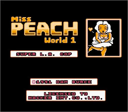 Cartuccia di gioco Miss Peach World per Console NES/FC