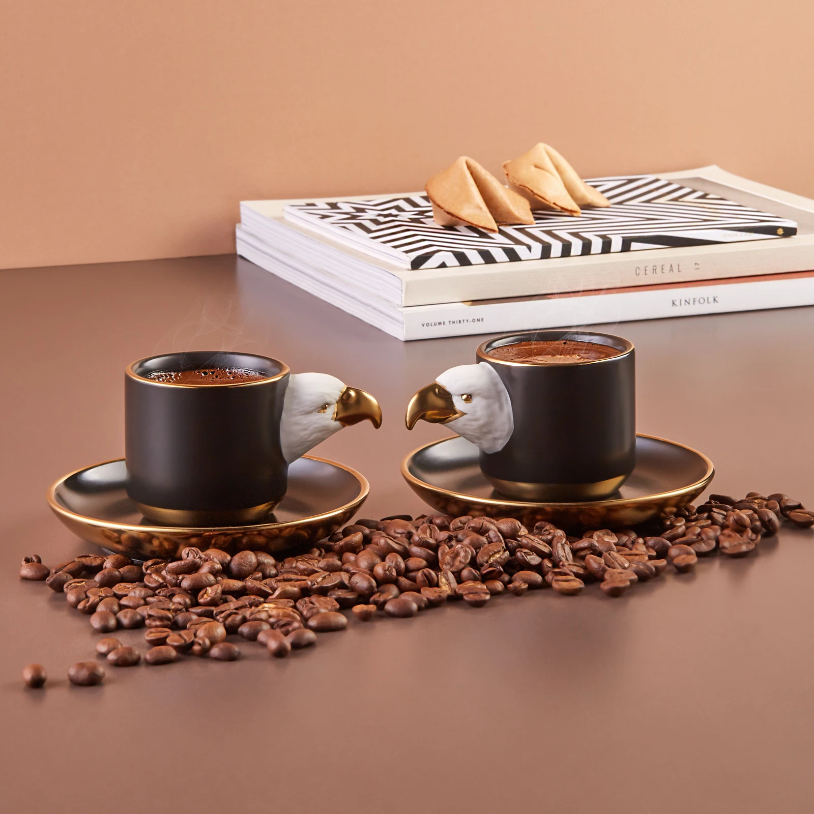 

Eagle Set of 2 Coffee Cups Espresso Turkish coffee cup of set