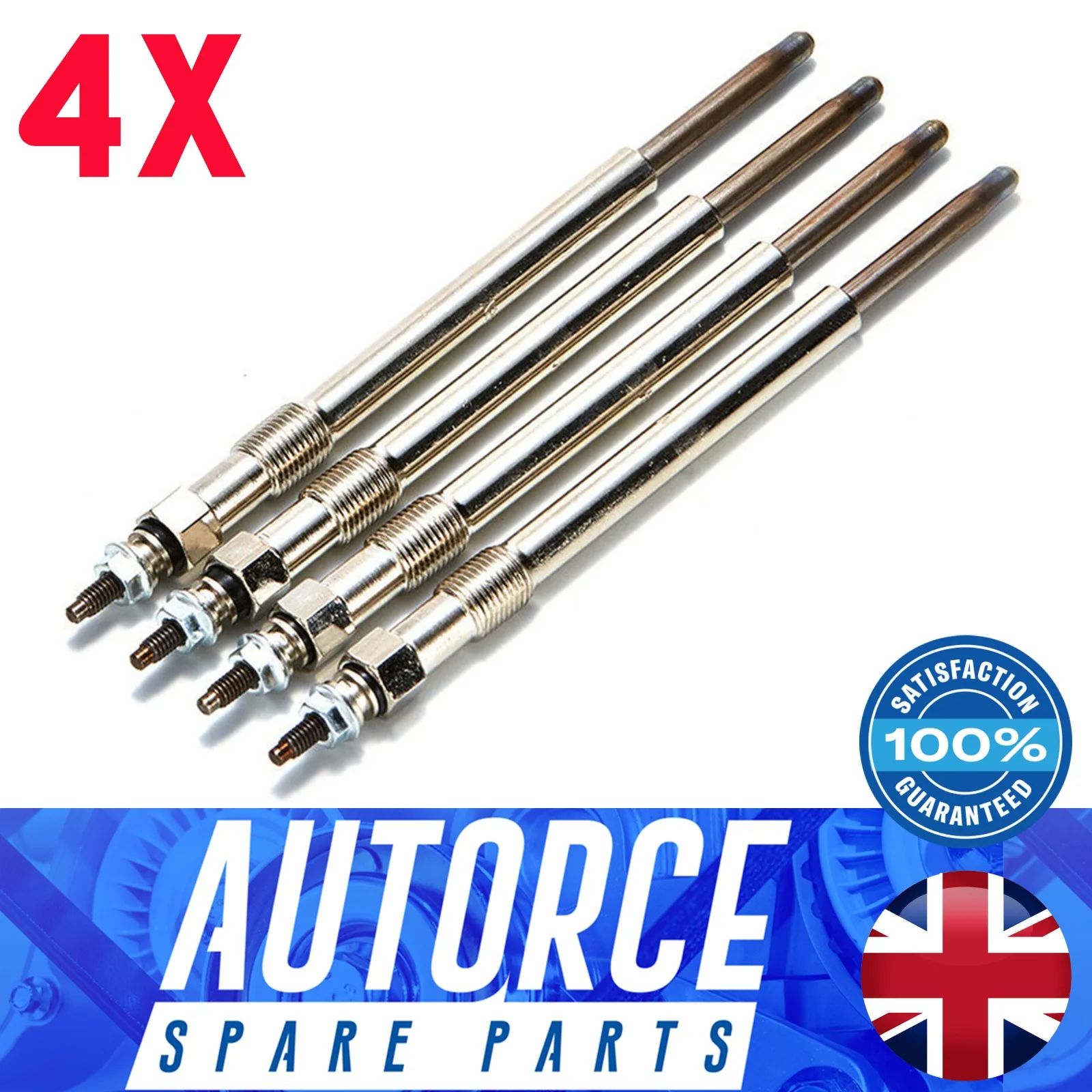 AUTORCE 4X HEATER GLOW PLUGS INTENDED FOR RENAULT TRAFIC KANGO CLIO MK2 MEGANE SCENIC MK1 1.9D-8671012306, 7700100558,6001545515