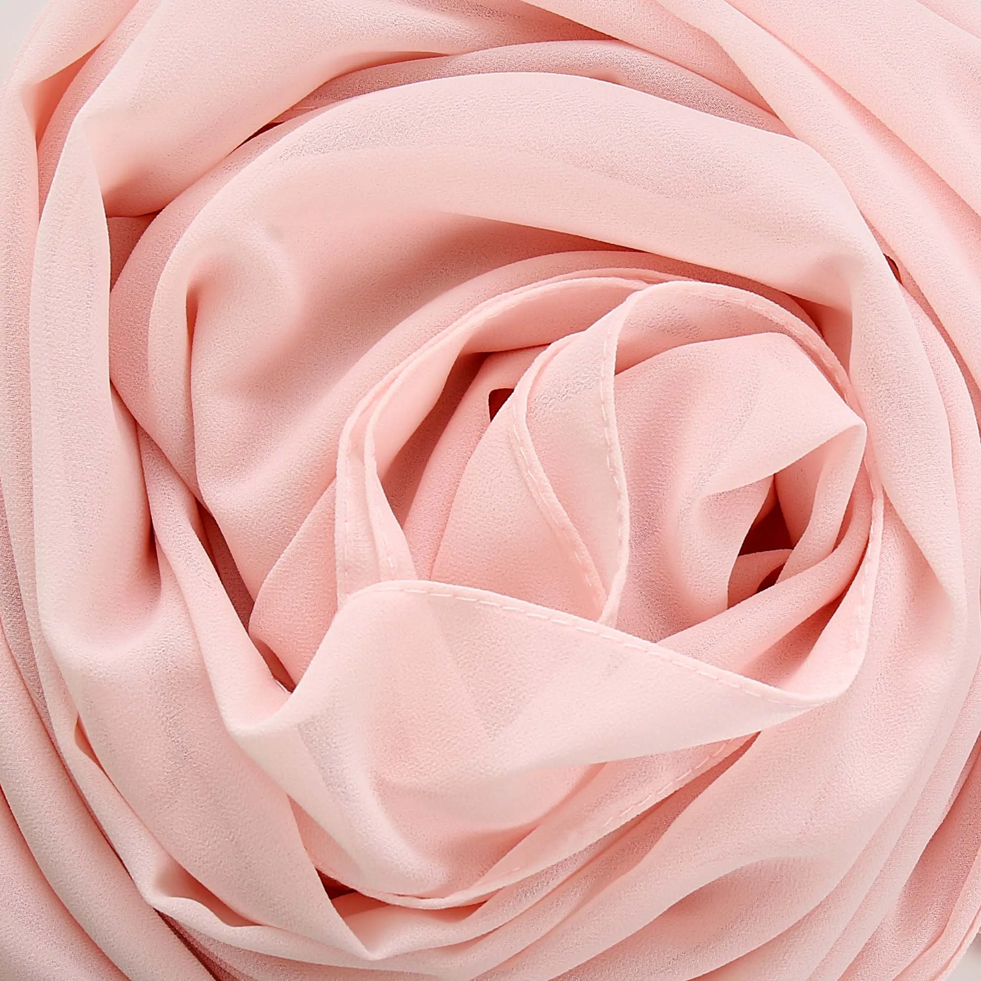 Hijab largo musulmán de gasa con buena costura pañuelo de cabeza liso de alta calidad turbante de Malasia Hijabs