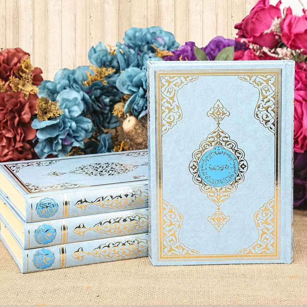 Sealed Quran with Audio (Medium Size 17x24.5 cm) Blue Set FREE SHİPPİNG