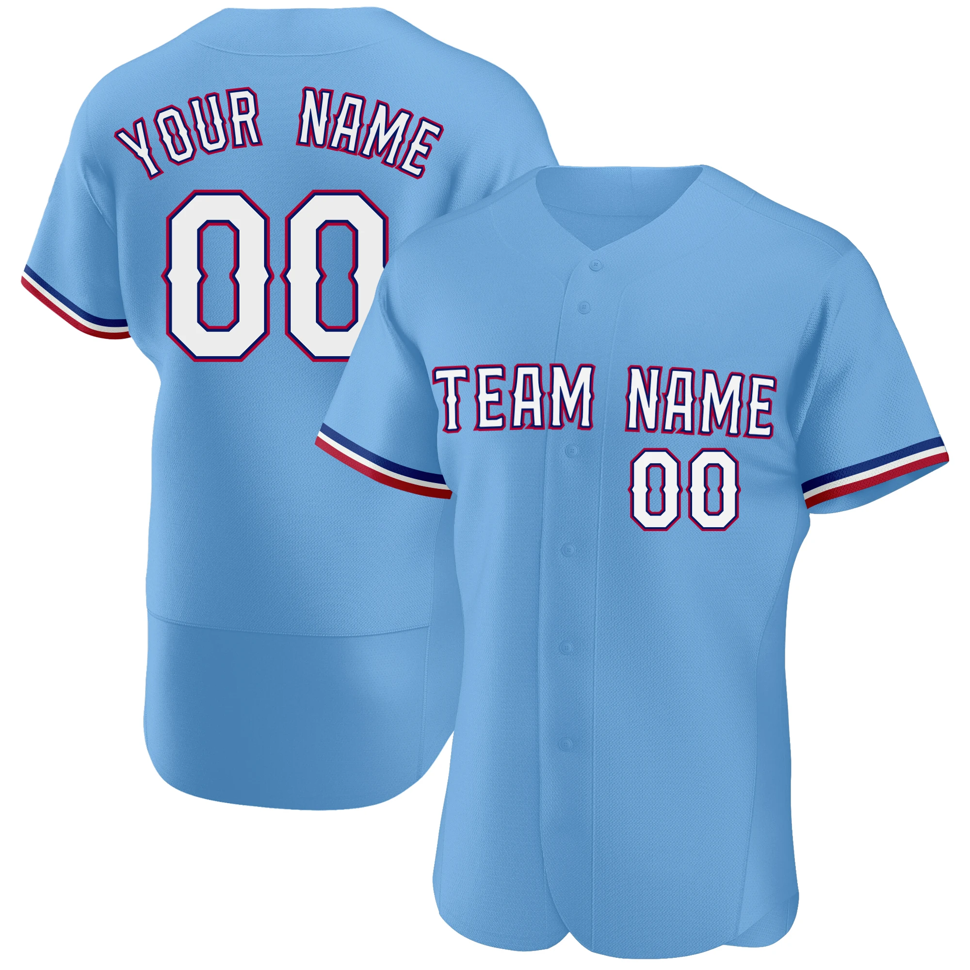 Custom Baseball Jersey Personalized Print Name Numbers Sublimated Breathable Quick-dry Softball Uniform Tee Shirts Men Boy