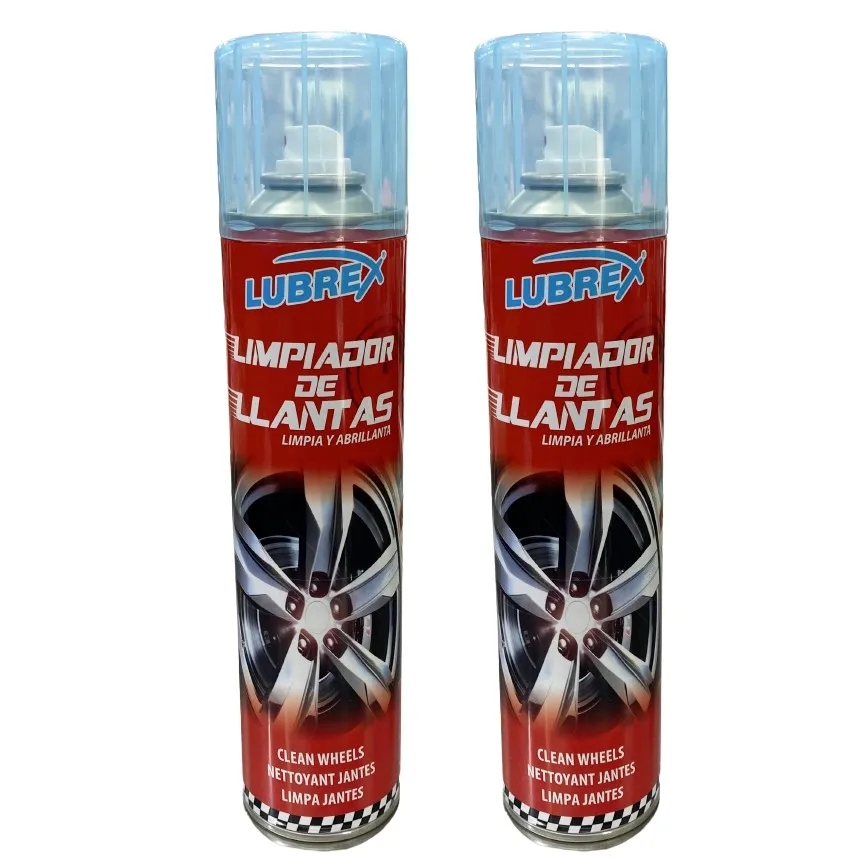 Pack  2 Limpiadores de Llantas Limpia y Abrillanta (400 ml) Para Coches Automoviles