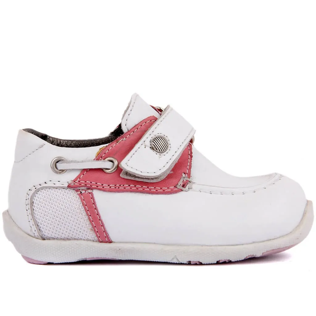 Segel-Lakers Weiß Leder Baby Schuh