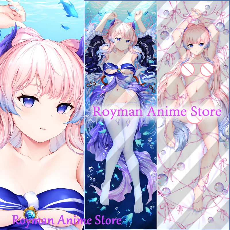 

Dakimakura Anime Sangonomiya Kokomi Genshin Impact Double Sided Print Life-size Body Pillow Cover