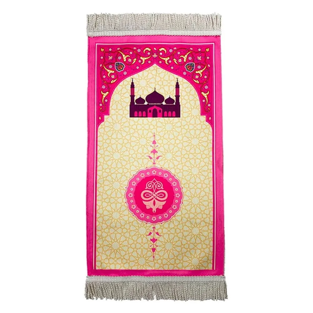 Arab Muslim kids prayer mat Islamic prayer rug festival gift 38x80cm child prayer rug