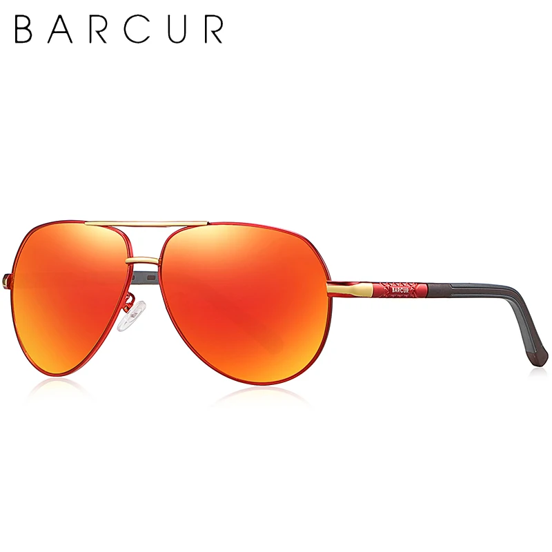 BARCUR Mode Gläser Heiße Art Männer sonnenbrille Polarisierte UV400 Schutz Fahren Sonne Glas Männlichen Oculos De Sol