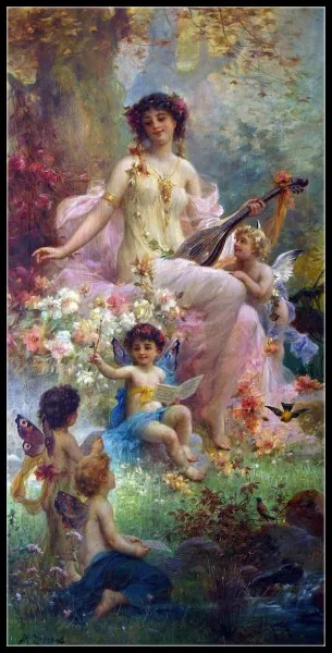 Embroidery Counted Cross Stitch Kits Needlework - Crafts 14 ct Medium Size DIY Arts Handmade Decor - Hans Zatzka Collection