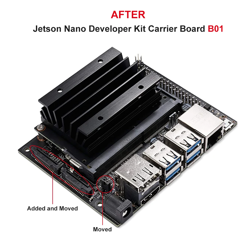 NVIDIA Jetson Nano B01, Kit de desarrollo, versión B01, placa de demostración linux, plataforma de placa de desarrollo ia de aprendizaje profundo,