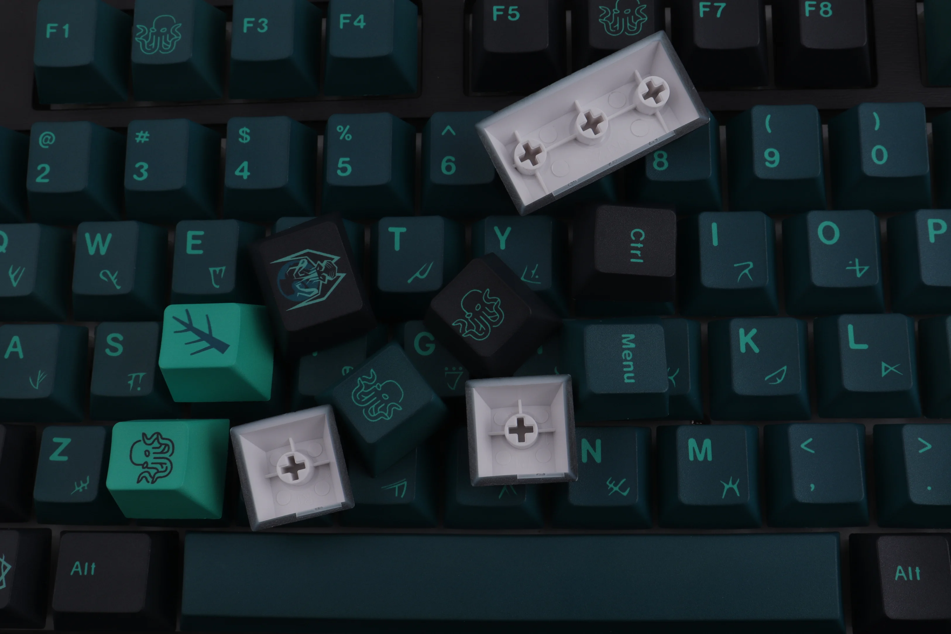 Gmk Horror Abgrund pbt Tasten kappe, 129 Tasten Tasten kappen Kirsch profil Farbstoff-Sub personal isierte Tasten kappen für mechanische Tastatur