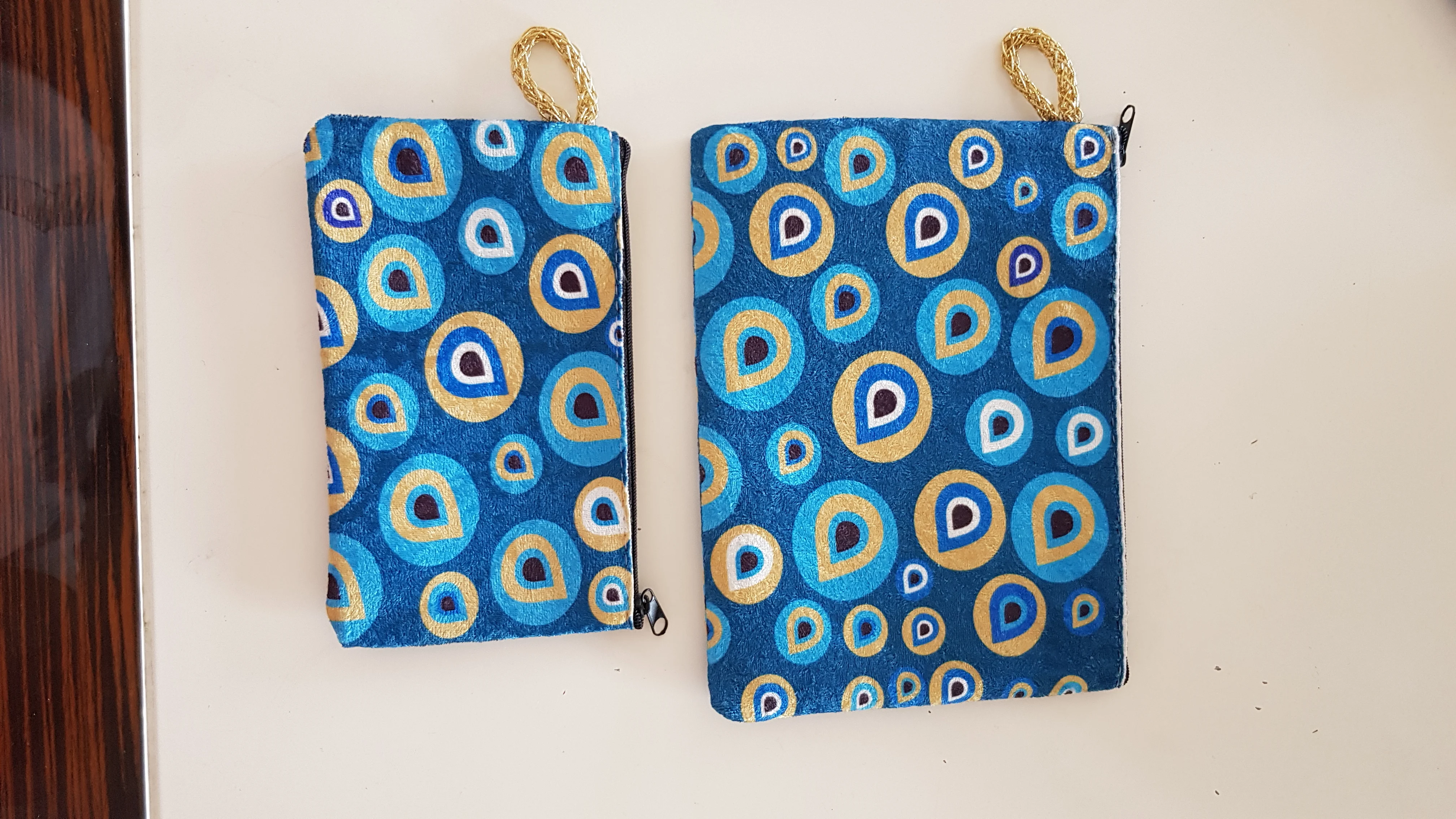 Bolso de mano de moda para mujer, bolsa de mano de algodón de alta calidad con estampado de ojo malvado, de lujo, para el día de las mujeres