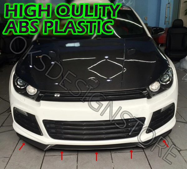 for VOLKSWAGEN VW SCIROCCO R 2009 - 2015 FRONT bumper SPOILER LIP
