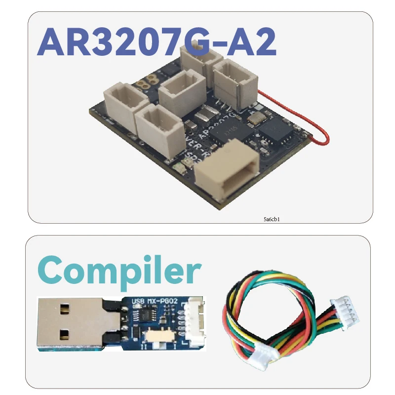 CROSSOVER-RX/A2 + (AR3207G-A2) sin escobillas, ESC/GYRO/SR3X/7CH, micrófono/TELEM