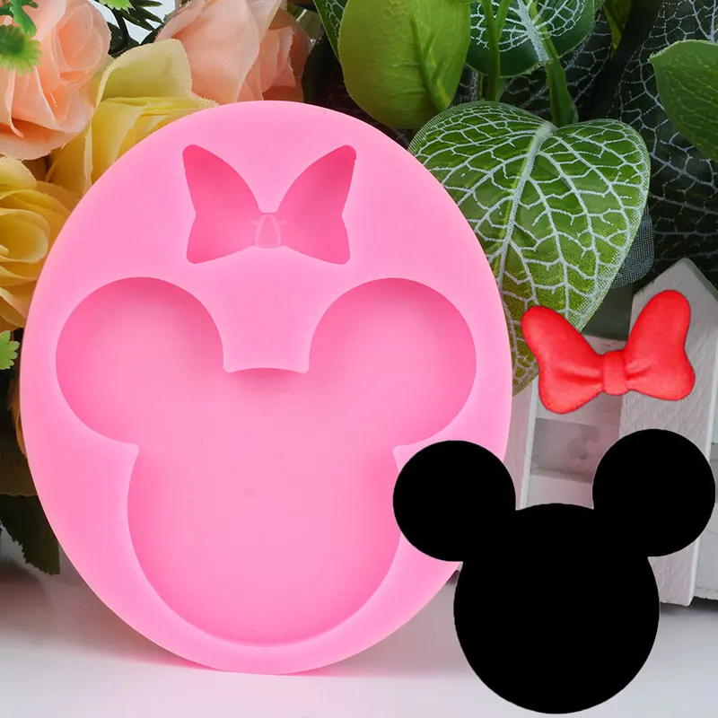 Cute Mouse Silicone Resin Molds Baby Birthday Cupcake Topper Fondant Chocolate Cake Decorating Tools Kitchen Baking Accessories