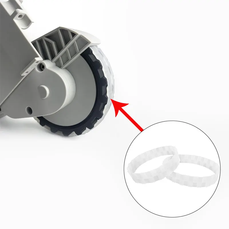 ยางสำหรับ Xiaomi Mijia 1 / 1 S / G1 / 1C ล้อ MJSTG1 STYTJ01ZHM SDJQR01RR SDJQR02RR SDJQR03RR หุ่นยนต์สูญญากาศทำความสะอาดอะไหล่