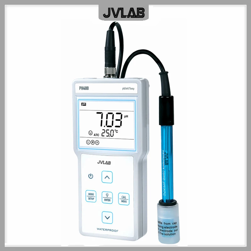 

Portable pH Meter Accuracy 0.01 Measuring Range 0-14.00 3ft Probe 3-Point Auto Calibration Pre-mixed Buffers Included