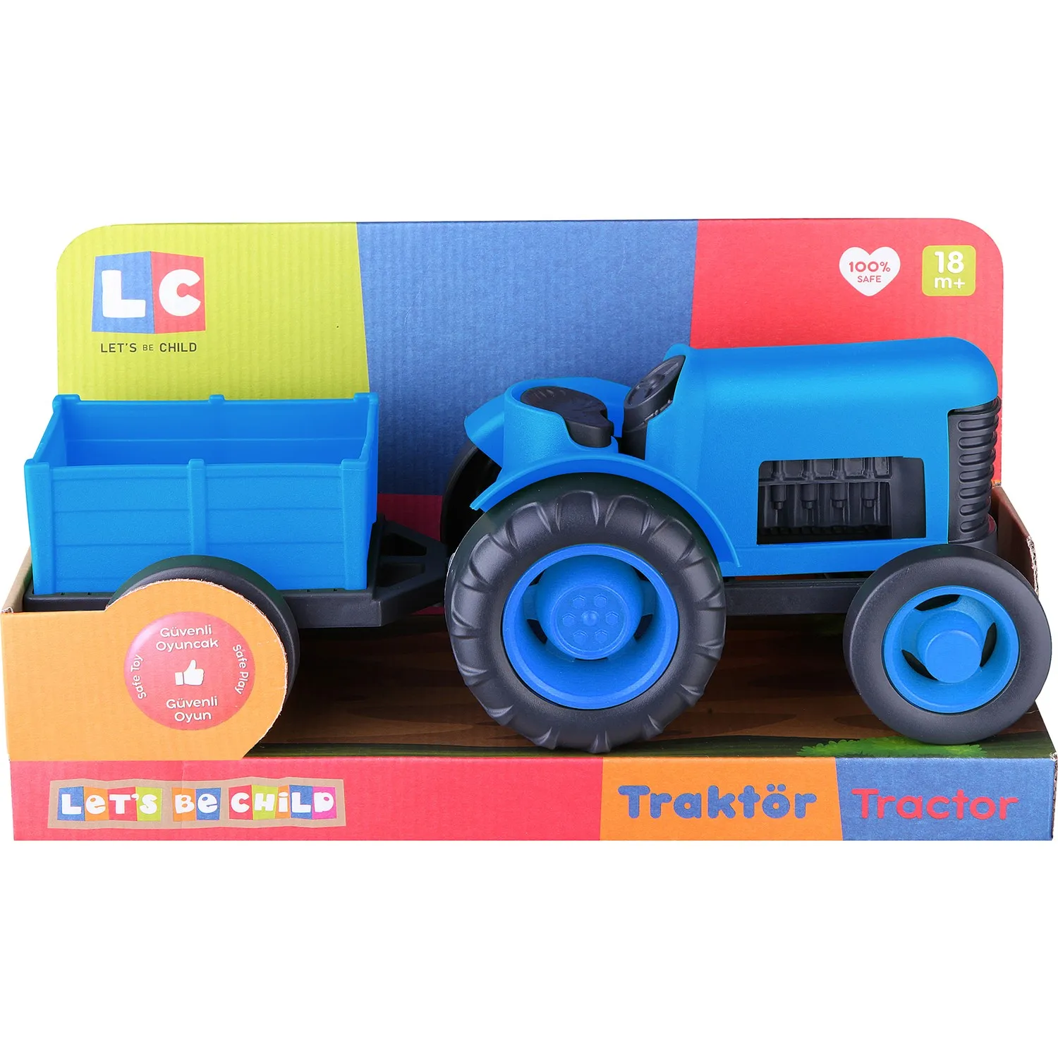 2020 model Quality Plastic farmer trucks green blue orange color is a toy truck plastic toy truck where the little ones can play