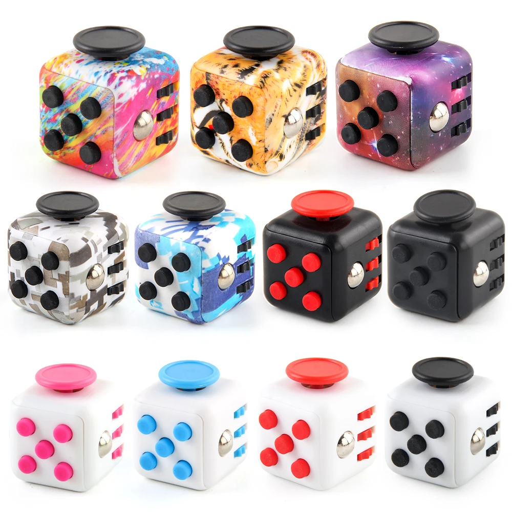 fingertip toy Decompression Dice cube For ADHD Anxiety Relief Focus Aldult Kids Stress Relief Cube Anti-stress Toys