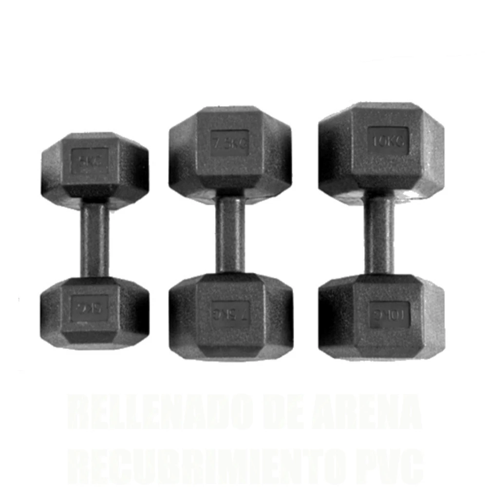 2 pcs/set Hex Dumbbell 2.5-10Kg Vinyl Coating Muscle fitness Free Shipping image 5