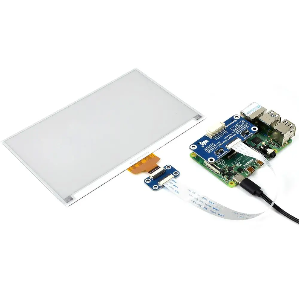 7.5 polegada spi 3-color epaper E Paper e-ink display tela chapéu para rpi 0 raspberry pi zero 2 w wh 3a 3b mais 3 modelo a b 4