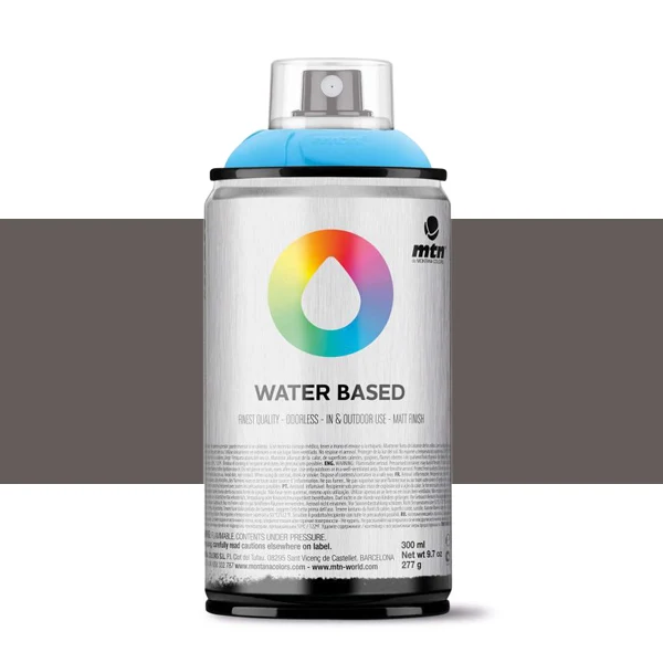 Spray paint brand MTN Water Based Color Burnt Umber 300 ml Montana low pressure Little Ideal smell interior