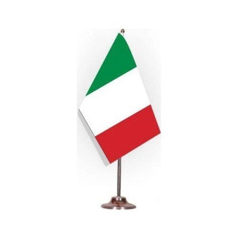 Italy Table Flag Post Bayrak campaign the vitality of long time and color double layer double direction printing Green White Red