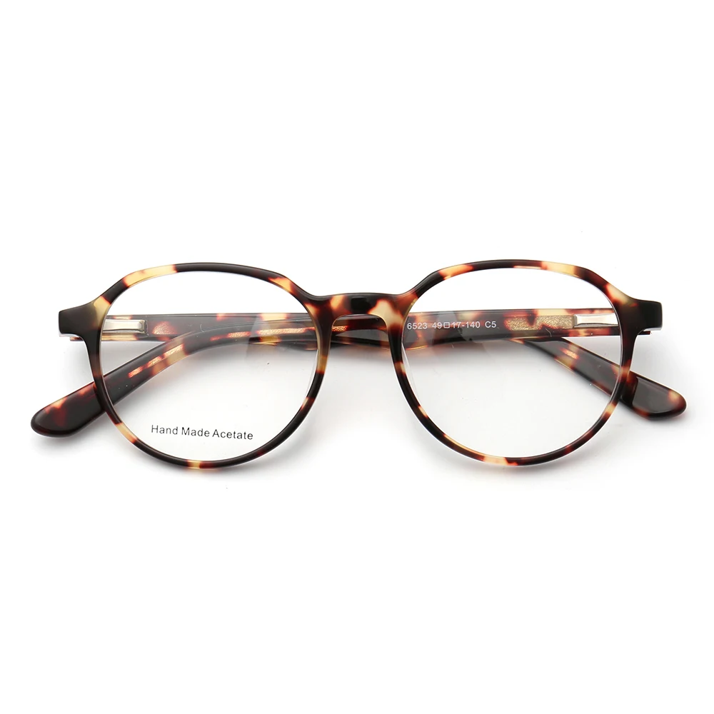 Women Optical Round Glasses Frames Men Vintage Tortoise Grey Black Eyeglass frame light fashion Prescription Eyewear Spectacles