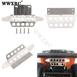 WWXRC Metal Front Armor Protection Guard for MN D90 D91 D99S MN99 1/12 RC Car Upgrade Parts Accessories with Winch Mounting Hole