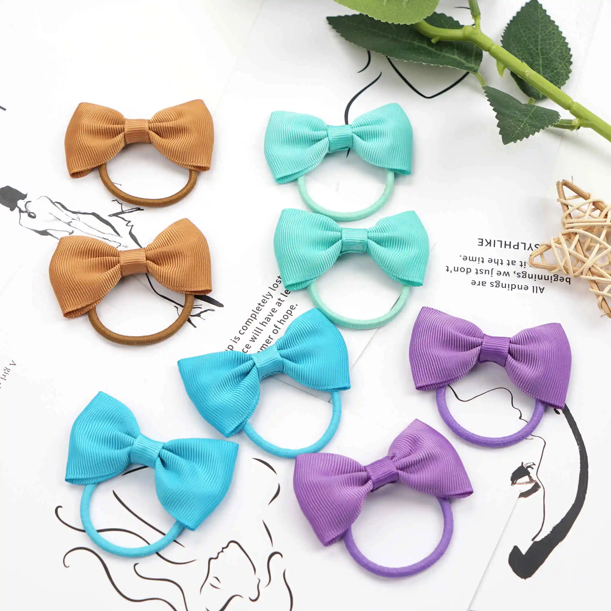 10/20PCS Baby Girls Hair Bows Tie 2.75\