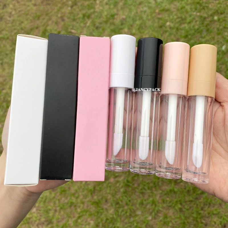 

8ml 10ml empty containers for cosmetics fat big pink white clear lip gloss wand tubes lipgloss tube liptint bottles container