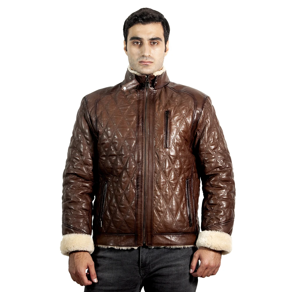 

Zoramotti,Leather Jacket,Genuine Leather,Lambskin,Classic,quality,Natural Leather,Keeps,Warm