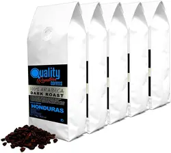 Café en grano natural. Tueste Oscuro. 100% Arabica. Origen Honduras, Pack 5KG