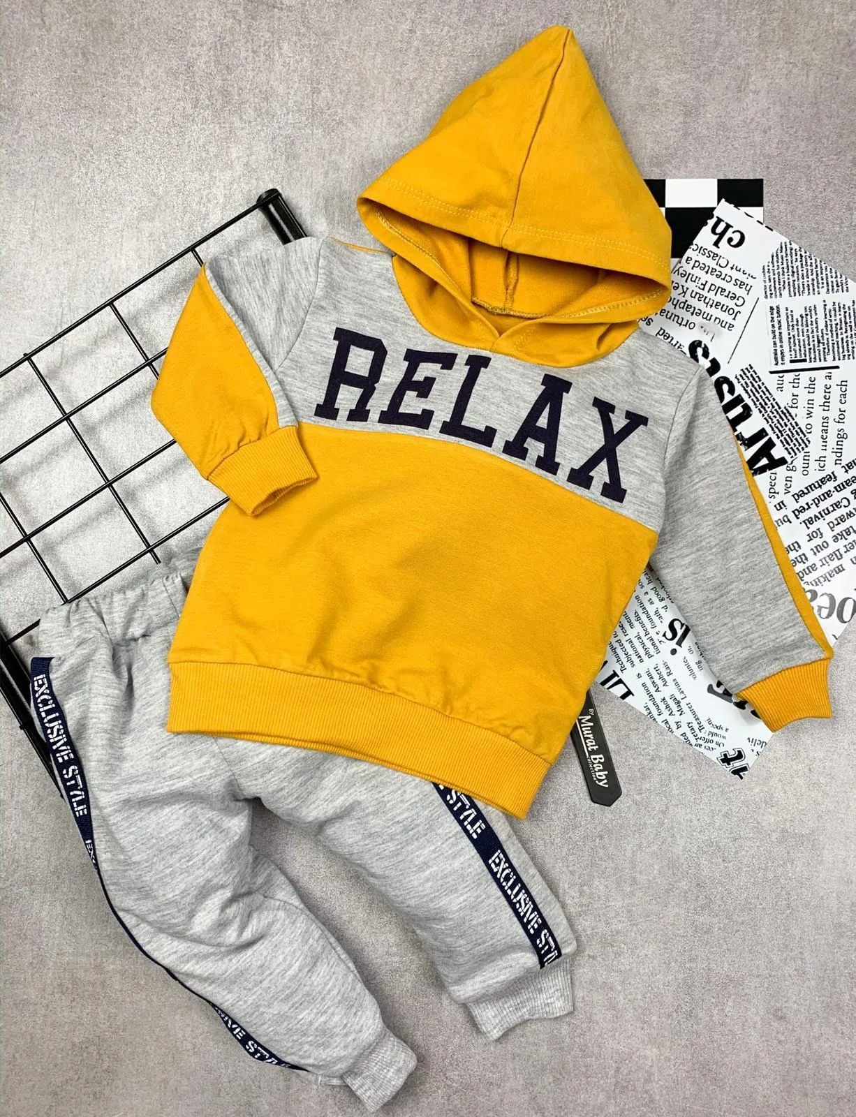 Relax Printed Double Baby Suit Baby Wear baby Style