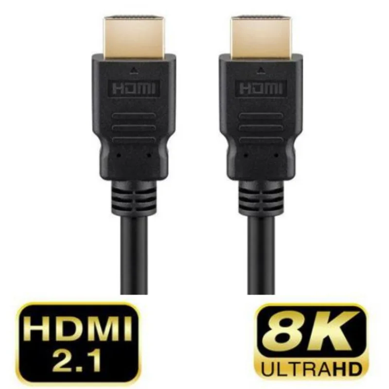 HDMI 2.1 Cable, Gold connector, 8K, 4320p, 60Hz M/M, double shielded, HDCP2.2 AWG30, 