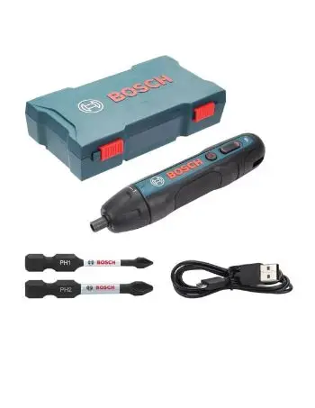 Bosch – Mini tournevis électrique Go 2, 3.6V, Rechargeable, automatique, perceuse à main